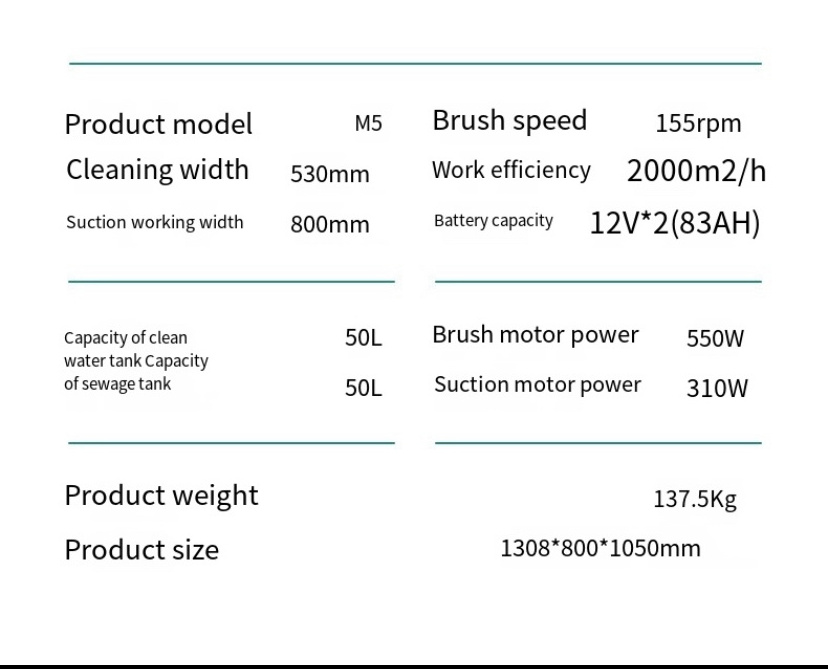 Warehouse Scrubber Machine Floor Cleaning Equipment Commercial and Industrial Low Noise Hand Push Floor Scrubber