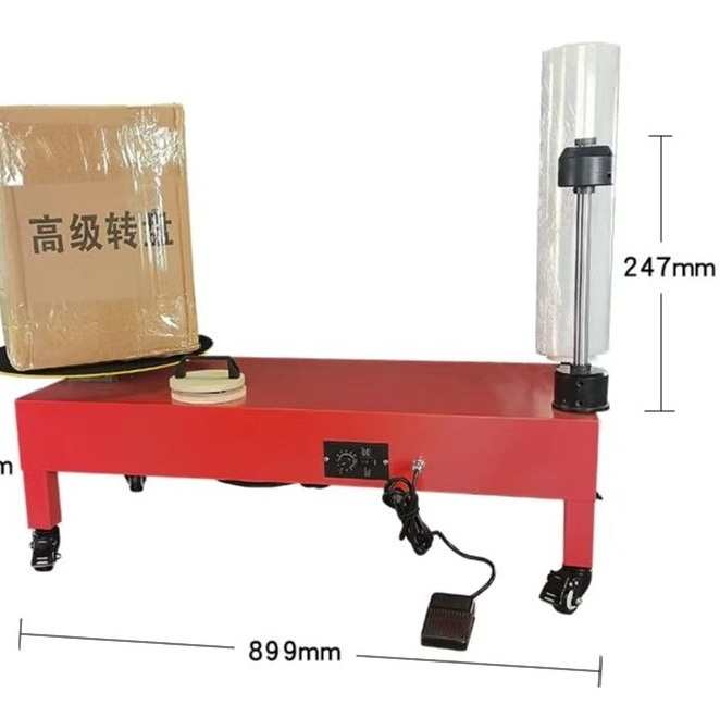 Industry Fully Automatic 40/60Cm Pallet Pe Plastic Film Stretch Wrapping Machines Honeycomb Wrapping Paper Roll Package Machine