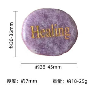 Manufacturers of carved semi-precious stone blessing wishing stone mixed color crystal carved rhinestone