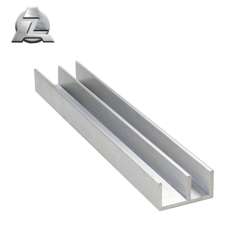 double aluminium u channel profile for window