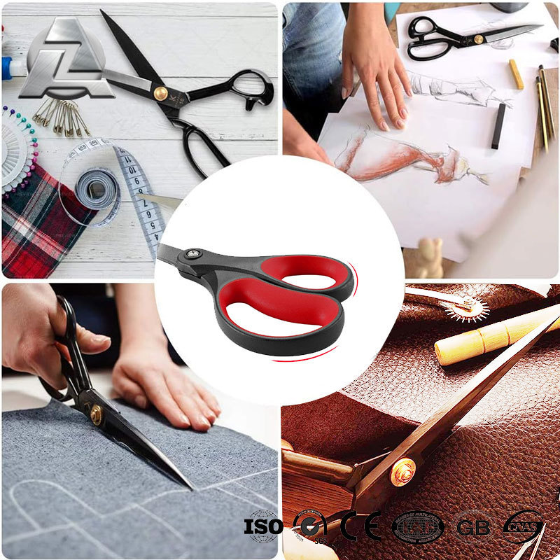 Professional black non-stick plated tailoring machine sewing shears 8 inch sharp tailor scissors