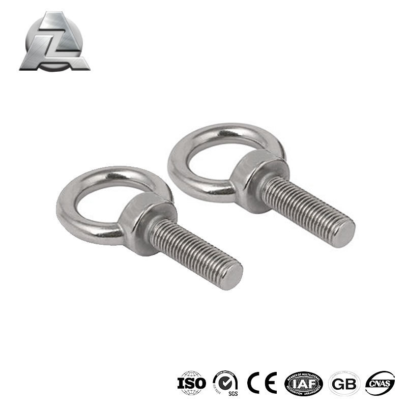 DIN580 M3 M4 M5 M6 M8 M10 Eye Bolt 304 Stainless Steel Marine Lifting T Slot Eye Screws Ring  Eyebolt Bolt