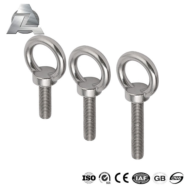 DIN580 M3 M4 M5 M6 M8 M10 Eye Bolt 304 Stainless Steel Marine Lifting T Slot Eye Screws Ring  Eyebolt Bolt