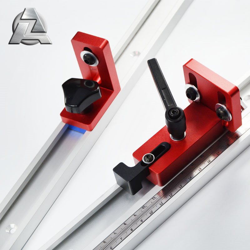 Woodworking DIY tools metal aluminum ttracks t track sliding stop bracket profile