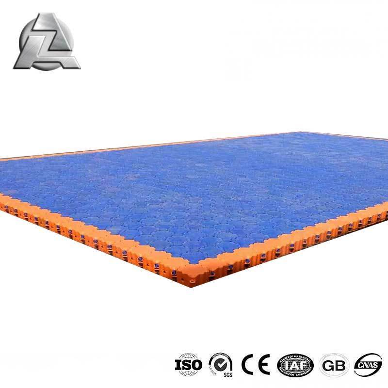 100*50cm plastic floating pontoon platforms dock for bridge