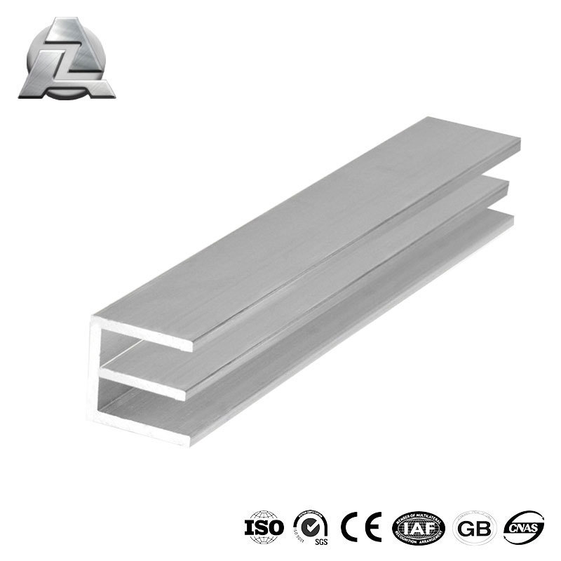 double aluminium u channel profile for window