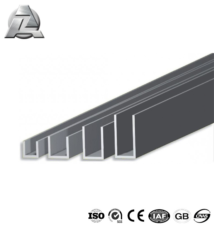 aluminium extrusion channel profile for glass railing