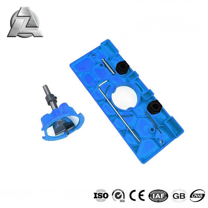 Hole puncher locator opener woodworking tools hidden concealed hinge cabinet guide doweling drilling jig for aluminum