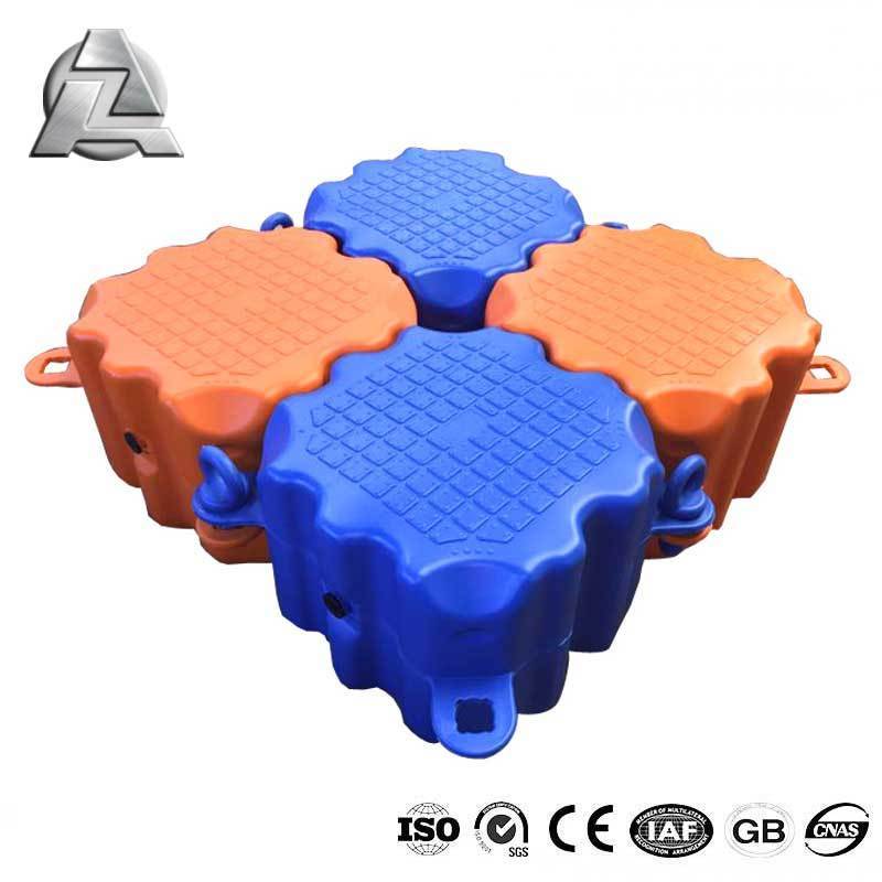 100*50cm plastic floating pontoon platforms dock for bridge