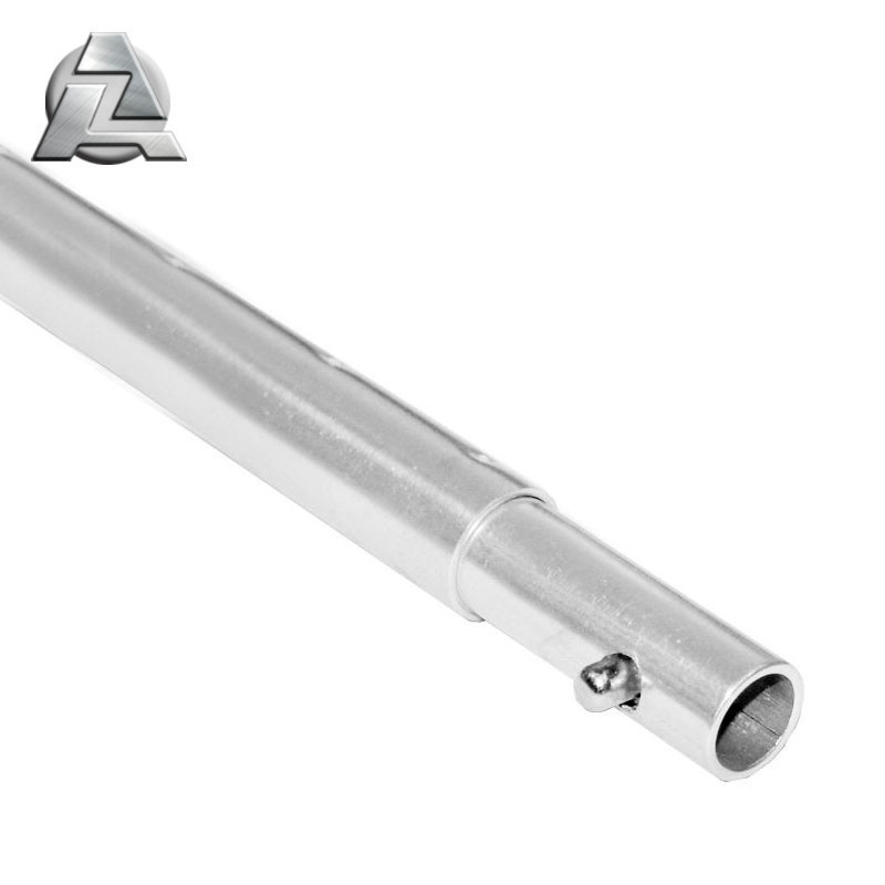 7001 series aluminum telescopic pole with spring button lock