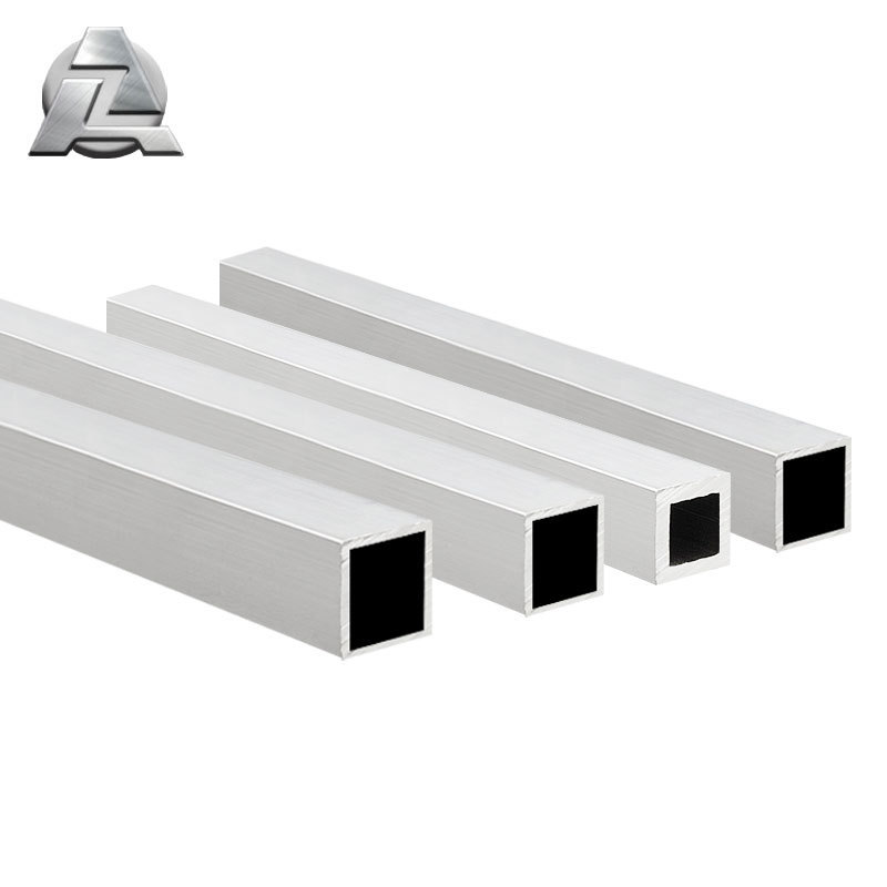 6063 t5 1x1 2x2 mill finish metal aluminum extruded hollow square extrusion tube pipe profile