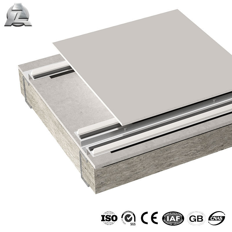 Vertical panel joint supports aluminum alloy extrusion hat channel omega profile