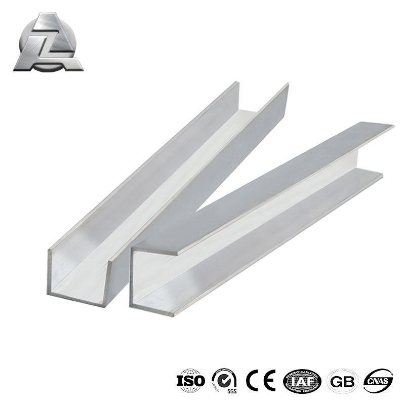 New design 6000 series aluminum alloy extrusion u section bar