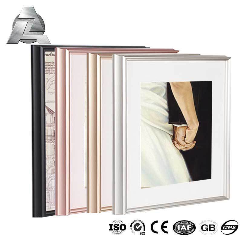 Metal 6000 series material a2 a3 a4 aluminium alloy picture photo frame mouldings extrusion profile