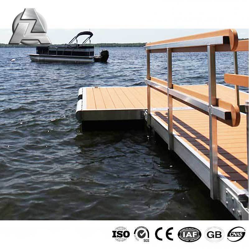 Corrosion resistant salt water tested alloys gangway aluminum pontoon floats for sale