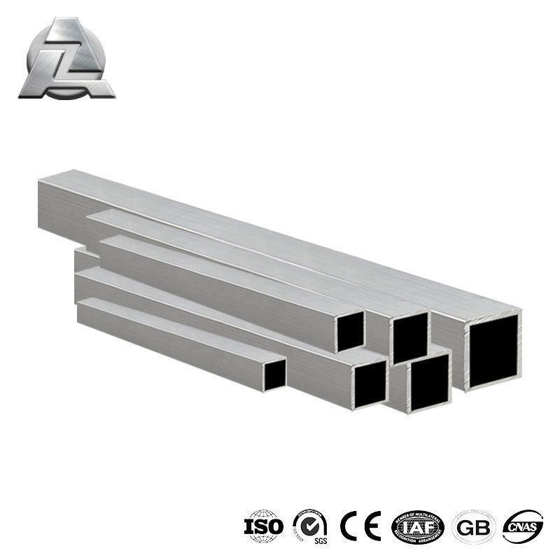 6063 t5 1x1 2x2 mill finish metal aluminum extruded hollow square extrusion tube pipe profile