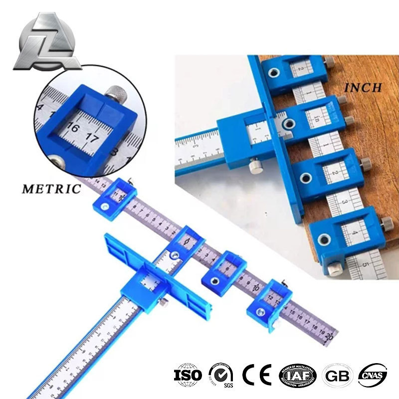 Cabinet hardware jig woodworking tool drilling punch locator adjustable drill guide for handles and pulls