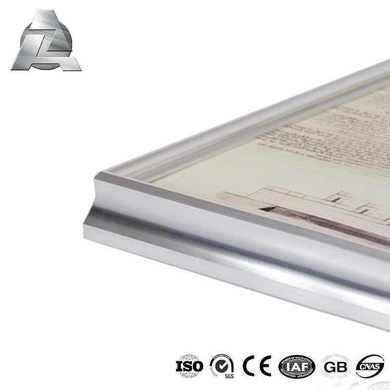 Metal 6000 series material a2 a3 a4 aluminium alloy picture photo frame mouldings extrusion profile