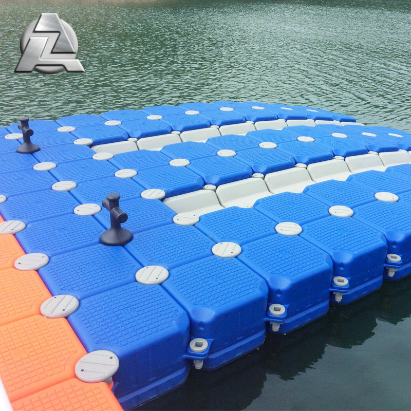 Other marine supplies HDPE plastic colorful modular floating pontoon block dock