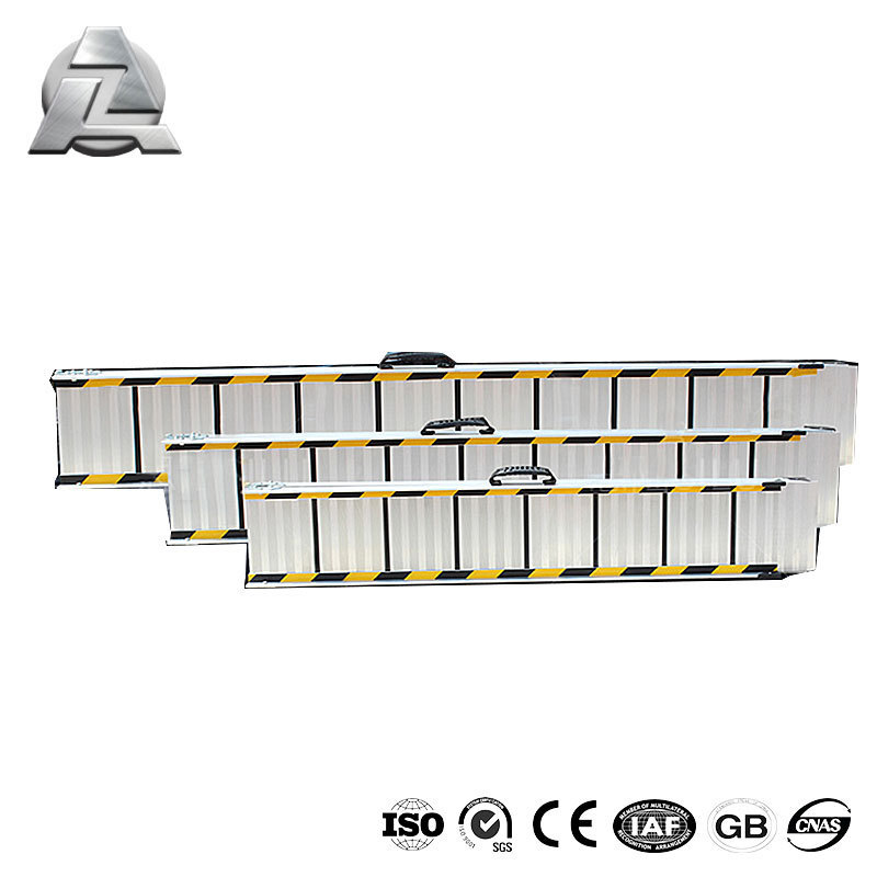 China manufacturer heavy duty 300kg loading electric wheelchair ramps aluminium FOLD RAMP