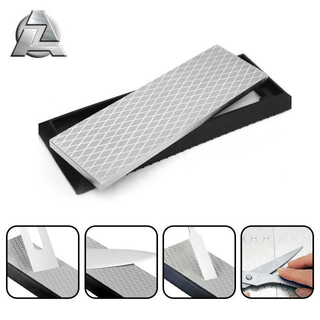 Hand tool knife chisel double sided sharpening plate fine grit steel stone sharpener whetstone with electroplated diamond powder