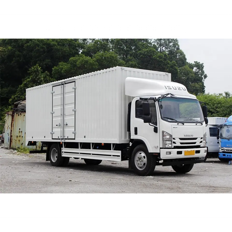 HOT Brand ISUZU 4X2 189HP Used Cargo Truck Diesel Engine Van Hand Truck 139kw Lorry Truck FOR sale