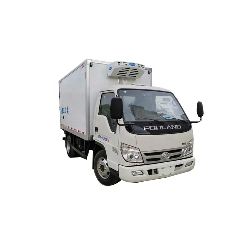 Hot foton 3-5 tons Refrigerator cooling van Refrigerated Medium Size Box Truck on sale