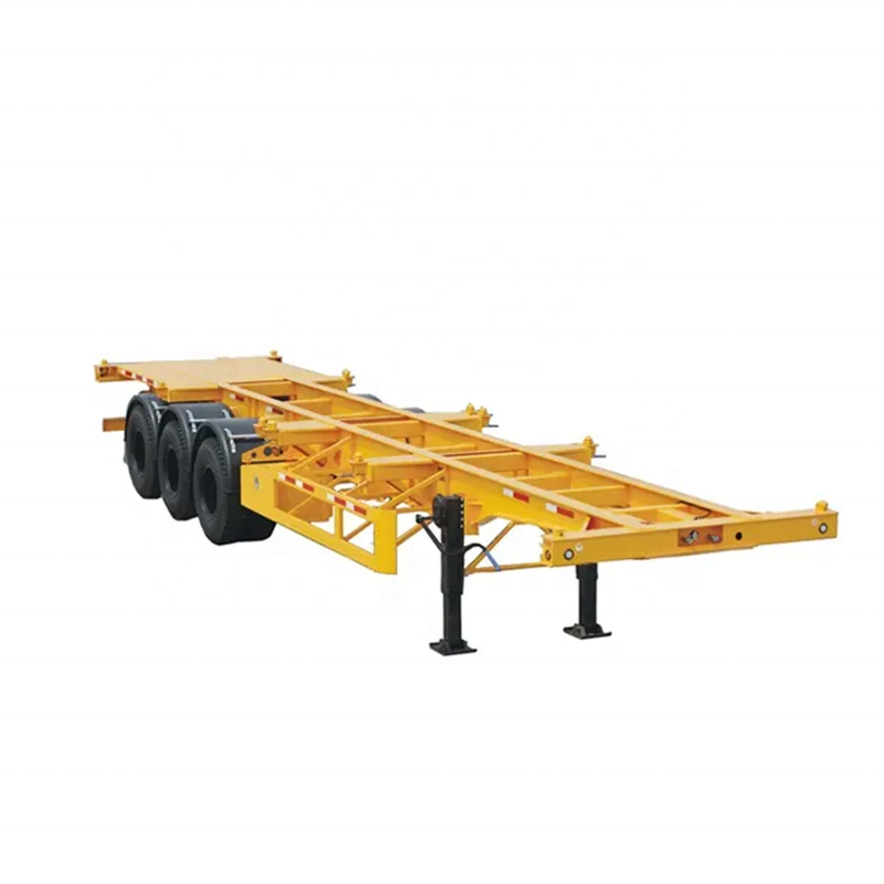 Vehicle Master 40ft Container Chassis Trailer Intermodal Chassis with twist lock 20ft skeleton container semi trailer