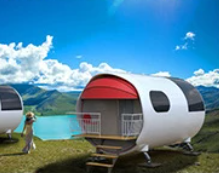 A5-2 Prefab House Space Capsule Bed Cabin Hotel Container Home Sleep Pod Outdoor Mobile Tiny House Luxury Capsule House