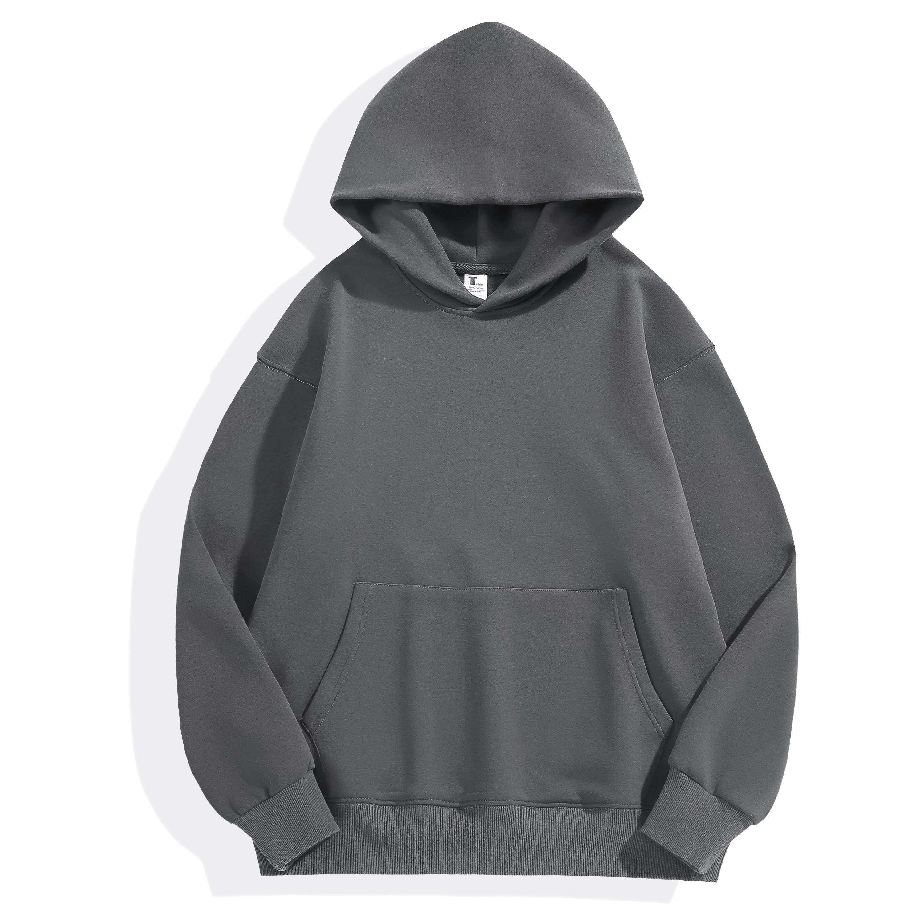 High Quality Cotton Oversize hoodies unisex heavyweight Fleece Drop Shoulder Plain Blank Custom men's hoodies & sweatshirts