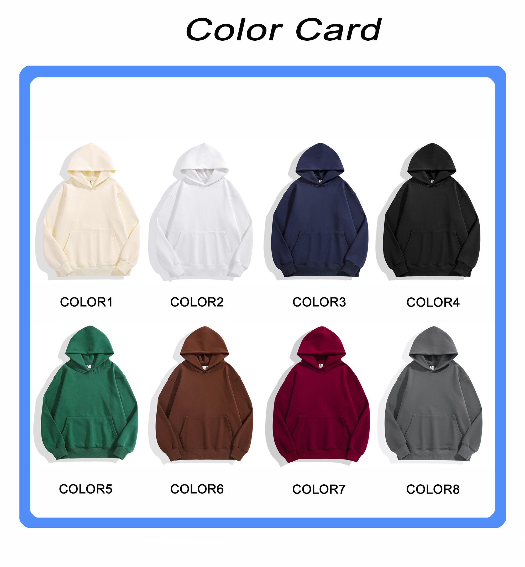 Wholesale 500gsm Unisex 100% Cotton Hoodie Pullover High Quality Mens Blank Oversized Fleece Hoodie