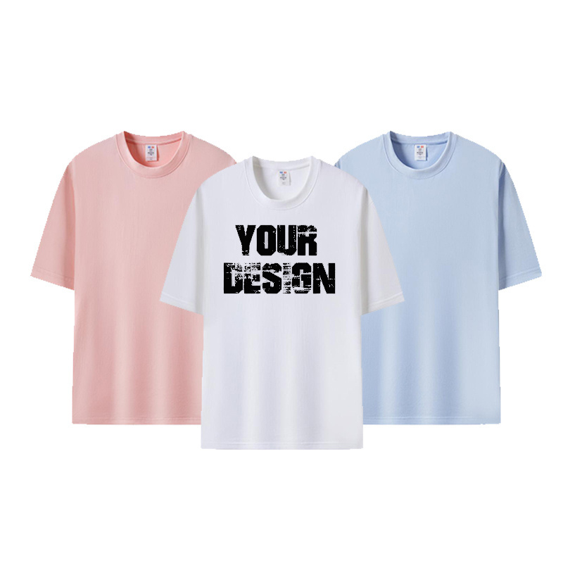 Wholesale High Quality Drop Shoulder Oversized T Shirt Custom Printing DTG t shirt for men