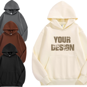 Oem 500 Gsm Printed Logo Men Private Label Custom Hoodies Heavyweight 100% Cotton Unisex Plain Essential Oversize Hoodies