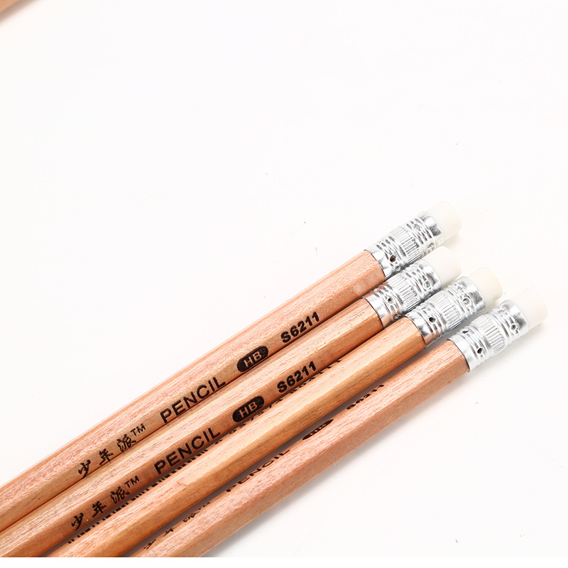 Environmental  wholesale natural wood pencils non-toxic safety kids pencil  standard HB pencil sets