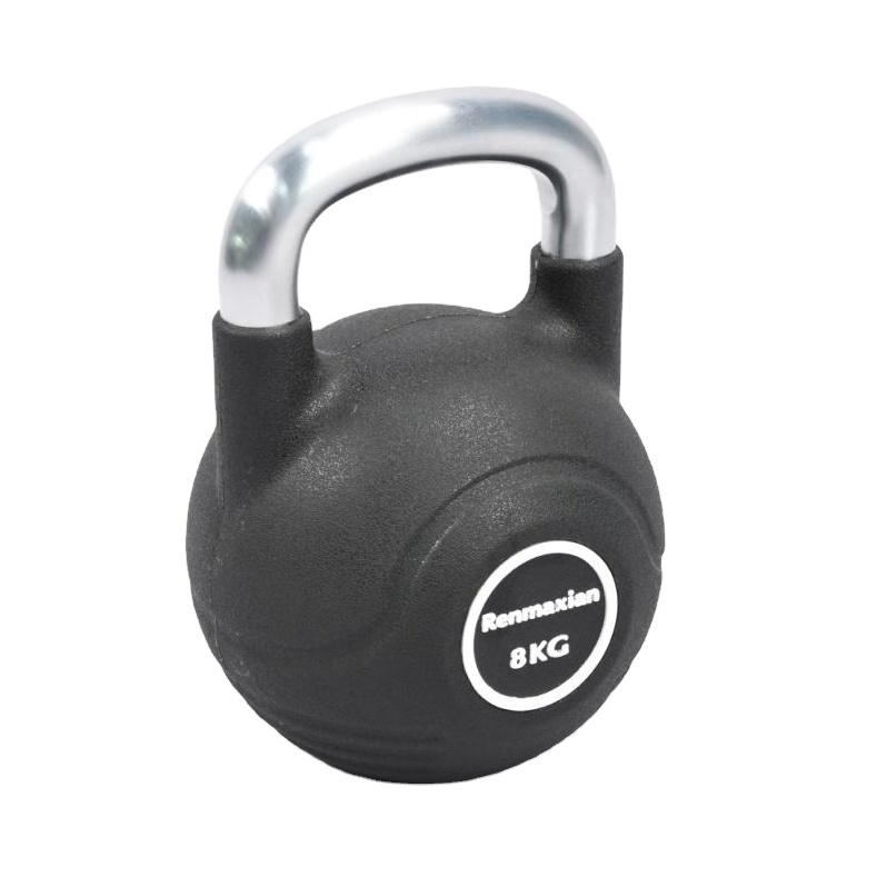 High Grade  Electroplating Handle PU Competition Kettlebell Filled Kettlebell 8kg,12kg,16kg,20kg 24kg