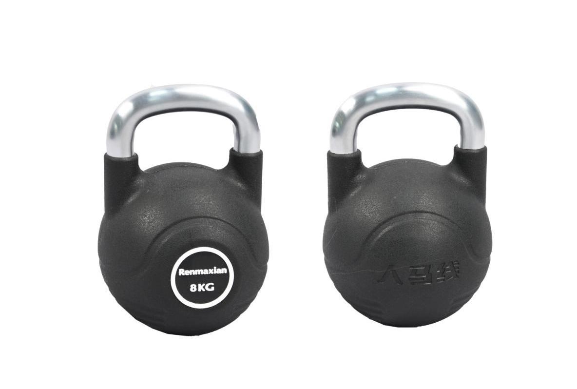 High Grade  Electroplating Handle PU Competition Kettlebell Filled Kettlebell 8kg,12kg,16kg,20kg 24kg