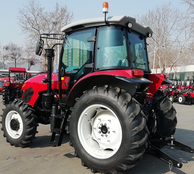 JIULIN Agriculture equipment 4wd 4x4 120 hp farmtrac brazil farm tractor with ac cab tractor front loader for sale in china