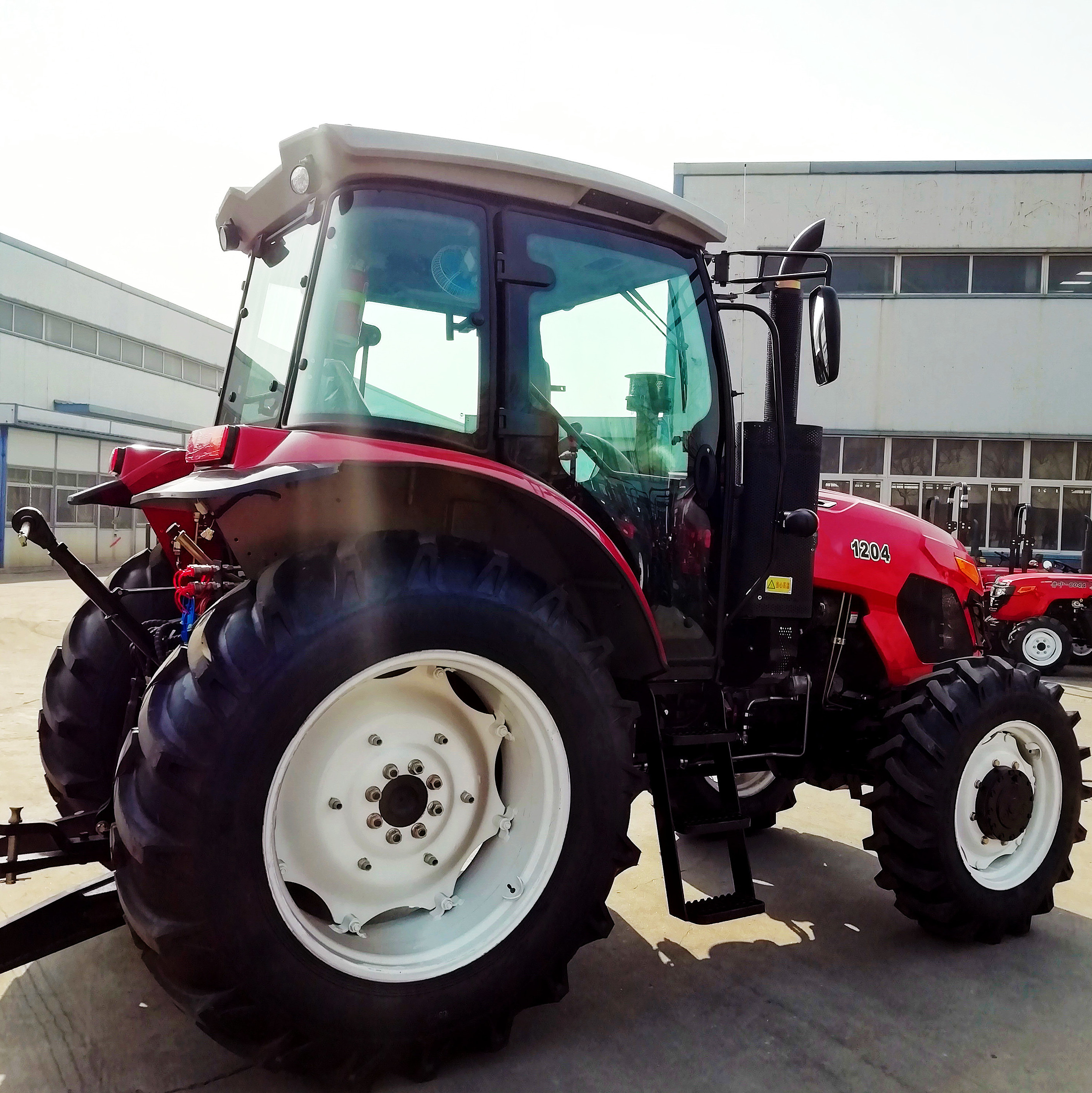 JIULIN Agriculture equipment 4wd 4x4 120 hp farmtrac brazil farm tractor with ac cab tractor front loader for sale in china