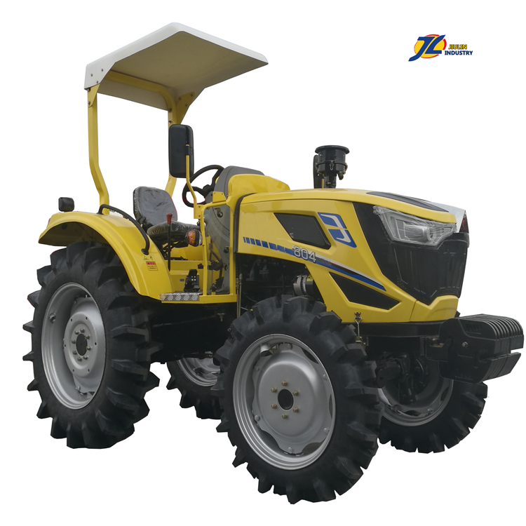 W High quality 80 HP 70 HP 60 HP 4 W D farm tractors and tractor front end loader tiller for agriculture made in china by Jiulin