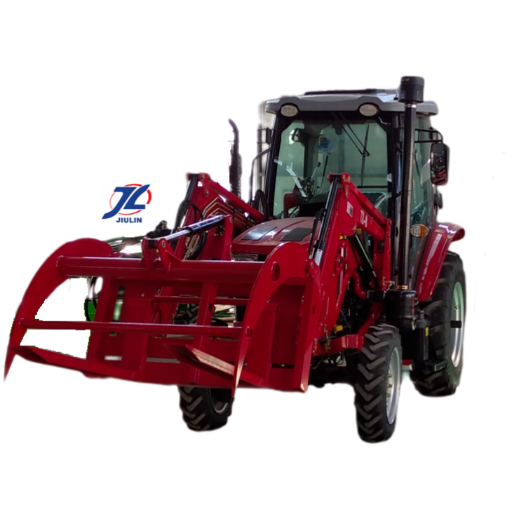 Front end loader and Fork -Agricultural 50hp 55hp 60hp 70hp 80hp Tractor with Front End Loader and Backhoe