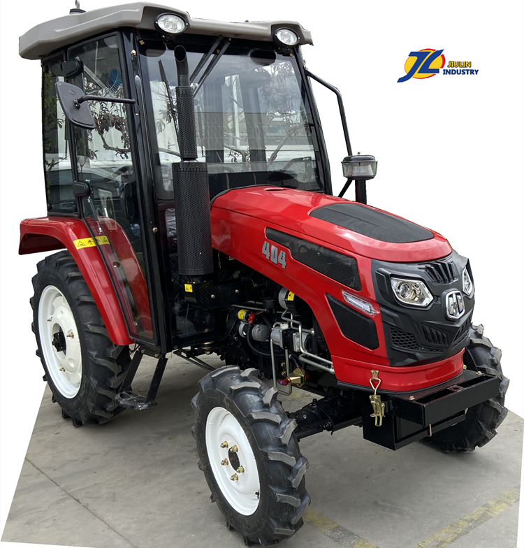 Chinese Cheap Farm small 30hp 40hp 4wd compact tractor Mounted frond end loader with bucket for sale made in China by JIULIN