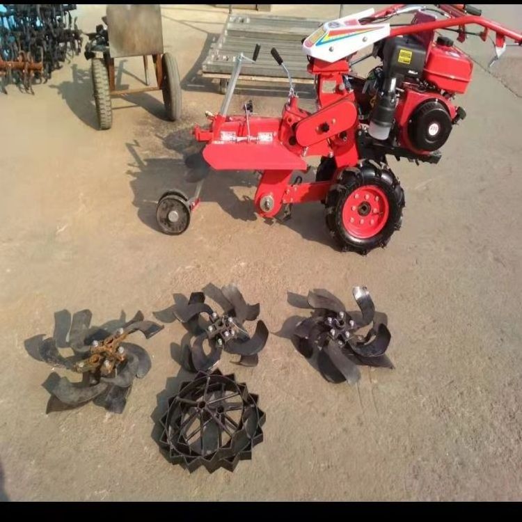 China factory mini ditching machine  farming equipment tools with tiller/ditcher/ridging/earthing up/trailer/seeder