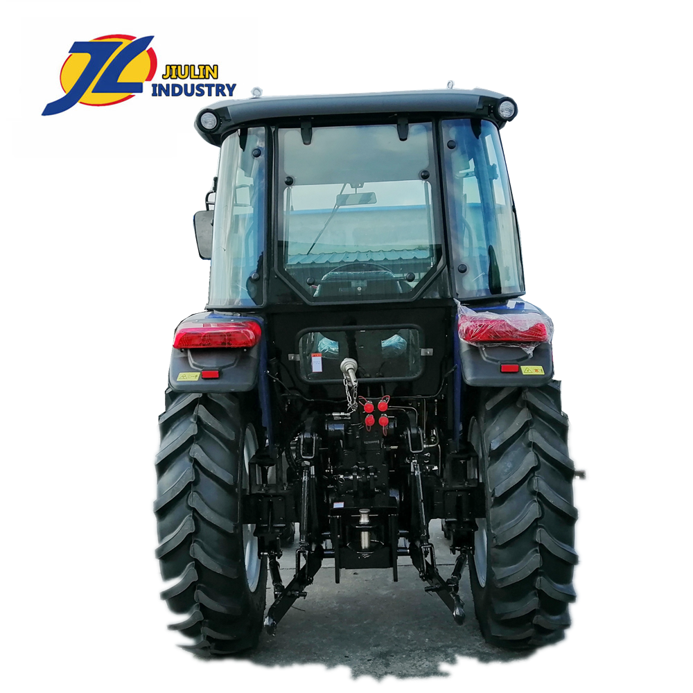 China JIULIN high grade heavy duty 80HP 90HP 4X4WD farm wheel tractor with front end loader backhoe