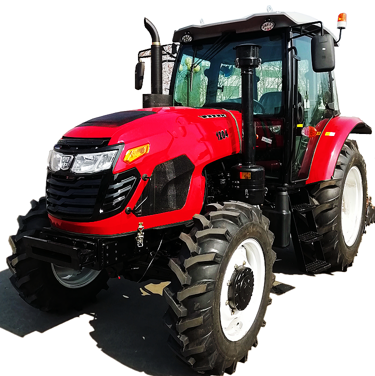 JIULIN Agriculture equipment 4wd 4x4 120 hp farmtrac brazil farm tractor with ac cab tractor front loader for sale in china