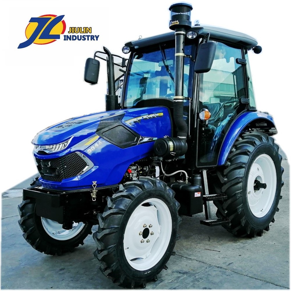 China JIULIN high grade heavy duty 80HP 90HP 4X4WD farm wheel tractor with front end loader backhoe