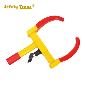 Anti-theft Adjustable Truck Wheel Chock Lock  car Trailer Wheel Locks clamp Wheel  horn Tire Lock