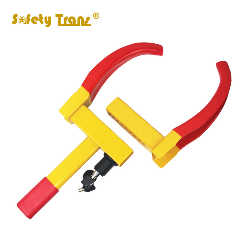 Anti-theft Adjustable Truck Wheel Chock Lock  car Trailer Wheel Locks clamp Wheel  horn Tire Lock