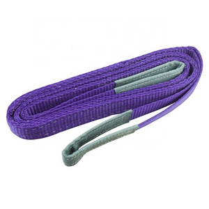 JIULONG Polyester Lifting  1Ton Double eye flat one way webbing sling Belt