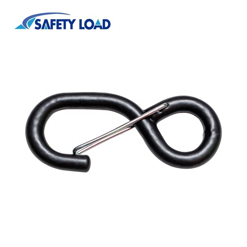 Rubber Coated J Type Safety Pins Safety Hook For Tie Down Strap