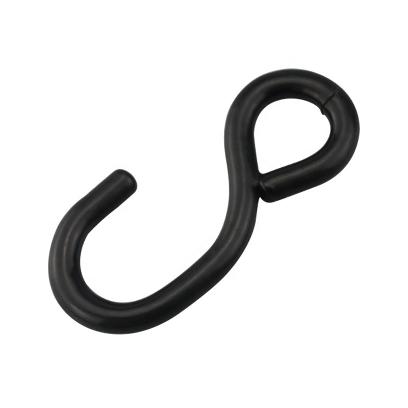 Rubber Coated J Type Safety Pins Safety Hook For Tie Down Strap